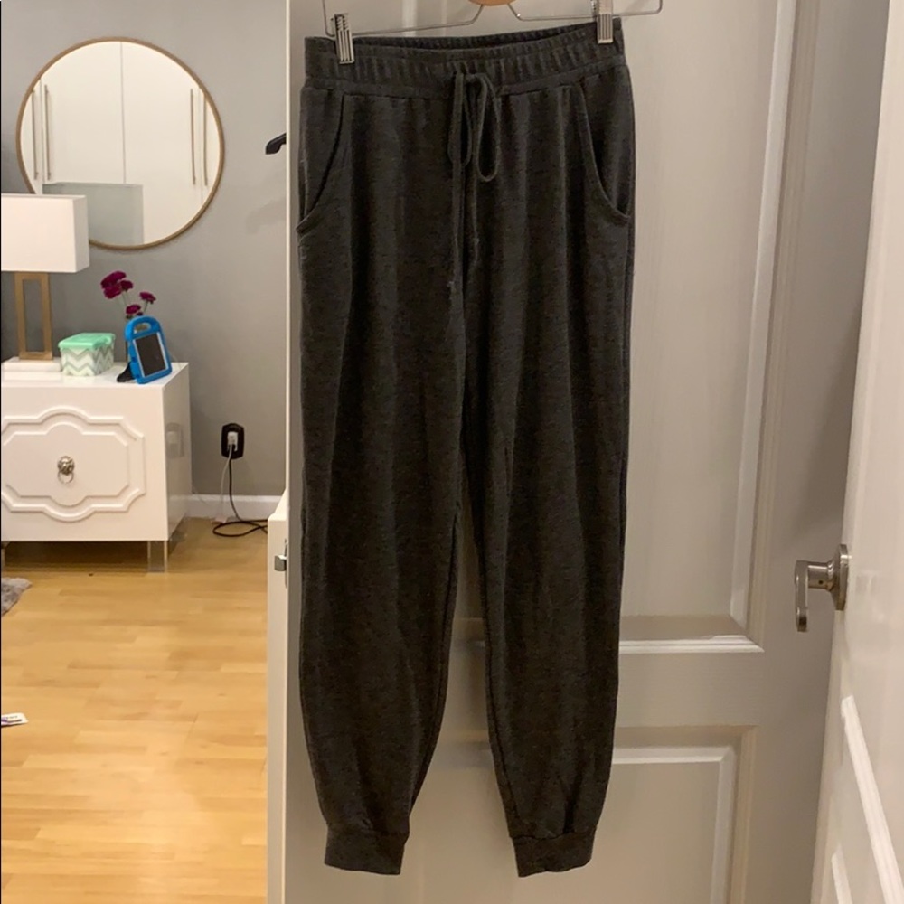 Gray sweat pants